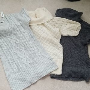 3 tunic sweaters (1NWT)